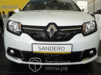 Маска утеплитель радиатора НОРМА для автомобиля Renault Sandero 1  2009-2014 / Рено Сандеро 1 2009-2014