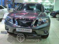 Маска утеплитель радиатора СТАНДАРТ для внедорожника Nissan Terrano 2014-н.в. / Ниссан Террано 2014-н.в.