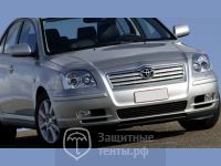 Маска утеплитель радиатора СТАНДАРТ для автомобиля Toyota Avensis 2003-2006 / Тойота Авенсис 2003-2006
