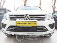 Маска утеплитель радиатора НОРМА для внедорожника Volkswagen Touareg  / Фольксваген Туарег 2014-2018