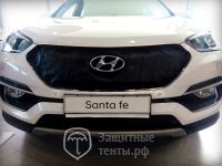 Маска утеплитель радиатора НОРМА для автомобиля Hyundai Santa Fe / Хендай Санта фе 2015-2019