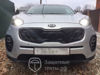 Маска утеплитель радиатора СТАНДАРТ для автомобиля KIA Sportage / Киа Спортейдж 2016-2019