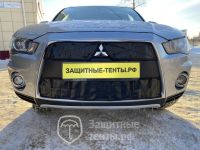 Маска утеплитель радиатора СТАНДАРТ для автомобиля Mitsubishi Outlander / Митсубиши Аутлэндер 2010-2012