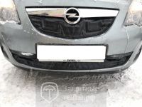 Маска утеплитель радиатора СТАНДАРТ для автомобиля Opel Meriva B / Опель Мерива Б 2010-2014