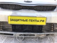 Маска утеплитель радиатора СТАНДАРТ для автомобиля KIA Rio X-Line / Кия Рио Икс-Лайн 2017-н.в.