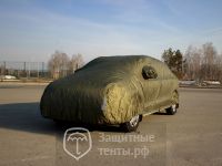 Тент чехол для автомобиля, ТУРИСТ плюс  для ВАЗ / Lada Приора универсал 