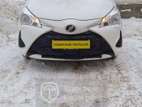 Маска утеплитель радиатора НОРМА для автомобиля Toyota Vitz / Тойота Витц (2017 - 2020)