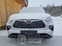 Маска утеплитель радиатора СТАНДАРТ для автомобиля Toyota Highlander / Тойота Хайлендер (2019 - н.в.)