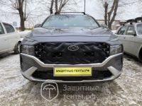 Маска утеплитель радиатора ПРЕМИУМ для автомобиля Hyundai Santa Fe / Хендай Санта Фе (2020 - н.в.)
