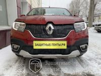 Маска утеплитель радиатора НОРМА для автомобиля Renault Sandero Stepway / Рено Сандеро Степвей (2018 - 2022)