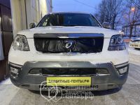 Маска утеплитель радиатора НОРМА для автомобиля Kia Mohave / Кия Мохав (2008 - 2018)