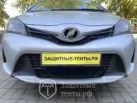 Маска утеплитель радиатора СТАНДАРТ для автомобиля Toyota Vitz / Тойота Витц (2014 - 2016)
