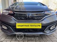 Маска утеплитель радиатора НОРМА для автомобиля Honda Fit / Хонда Фит (2017 - 2020)