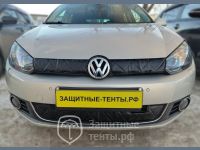 Маска утеплитель радиатора СТАНДАРТ для автомобиля Volkswagen Golf 6 / Фольксваген Гольф 6 (2009 - 2013)