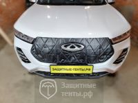 Маска утеплитель радиатора СТАНДАРТ для автомобиля Chery Tiggo 7 Pro / Чери Тигго 7 Про (2019 - н.в.)