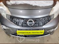 Маска утеплитель радиатора НОРМА для автомобиля Nissan Note / Ниссан Ноут (2012-2016)