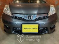 Маска утеплитель радиатора НОРМА для автомобиля Honda Fit Shuttle / Хонда Фит Шатл (2011 - 2013)